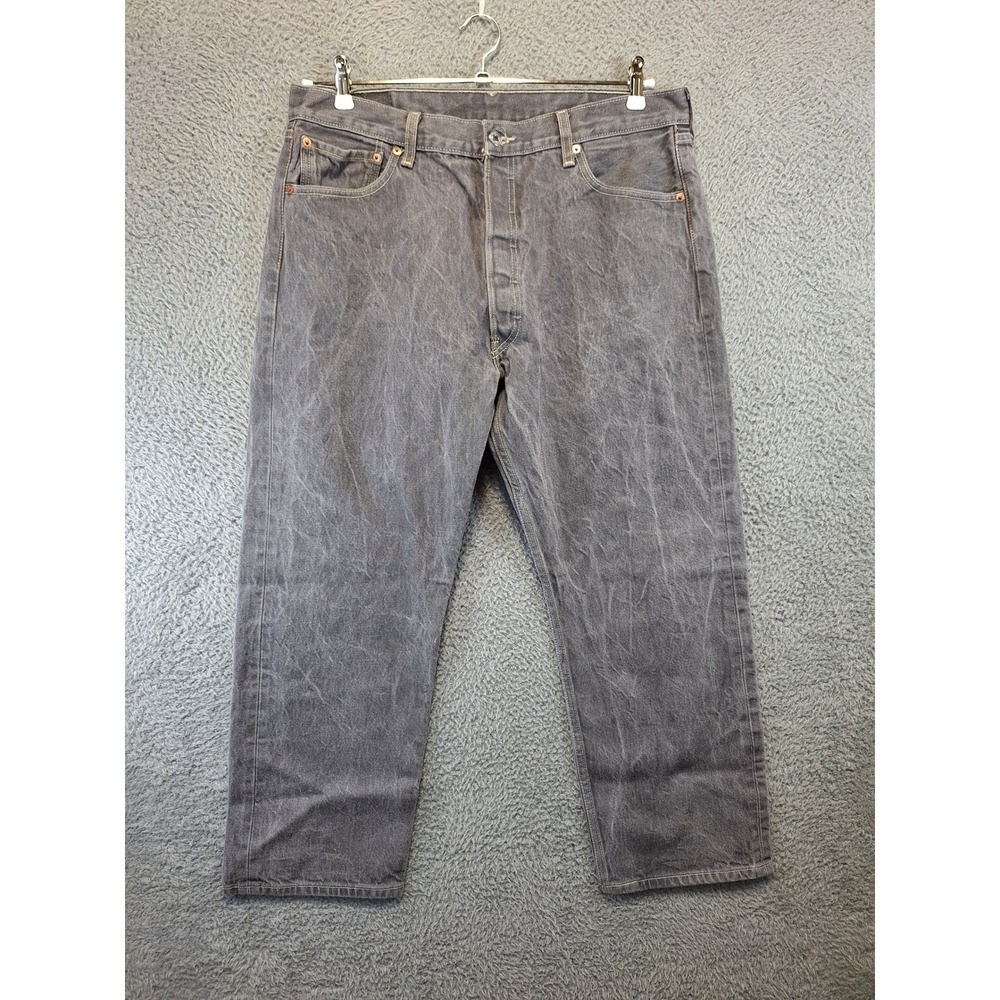 Levis 501XX‎ Button Fly Jeans Gray Size W38 L30 (Fits 36x27) Casual Streetwear
